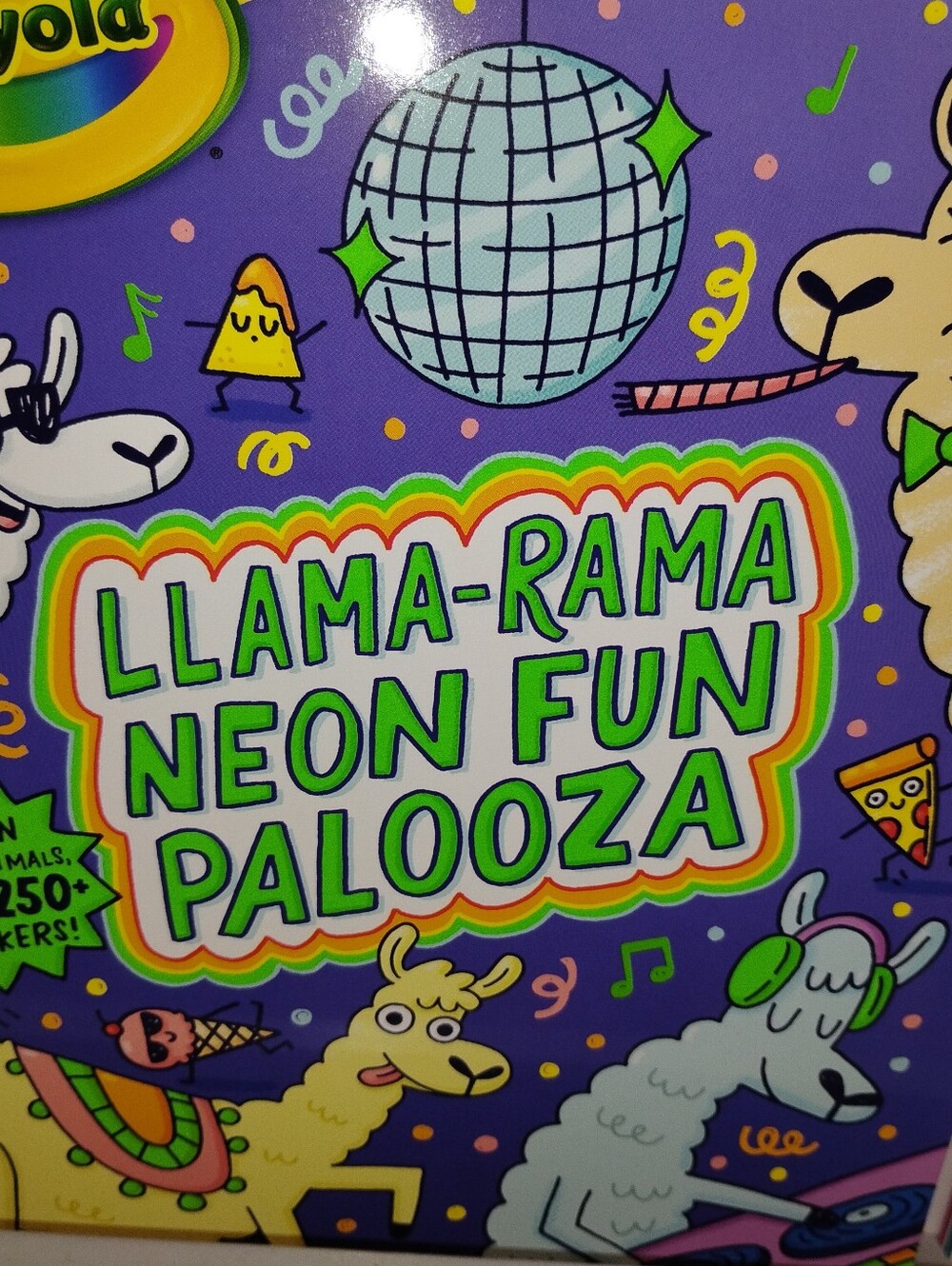 Crayola Llama-Rama Neon Fun Palooza Coloring Book